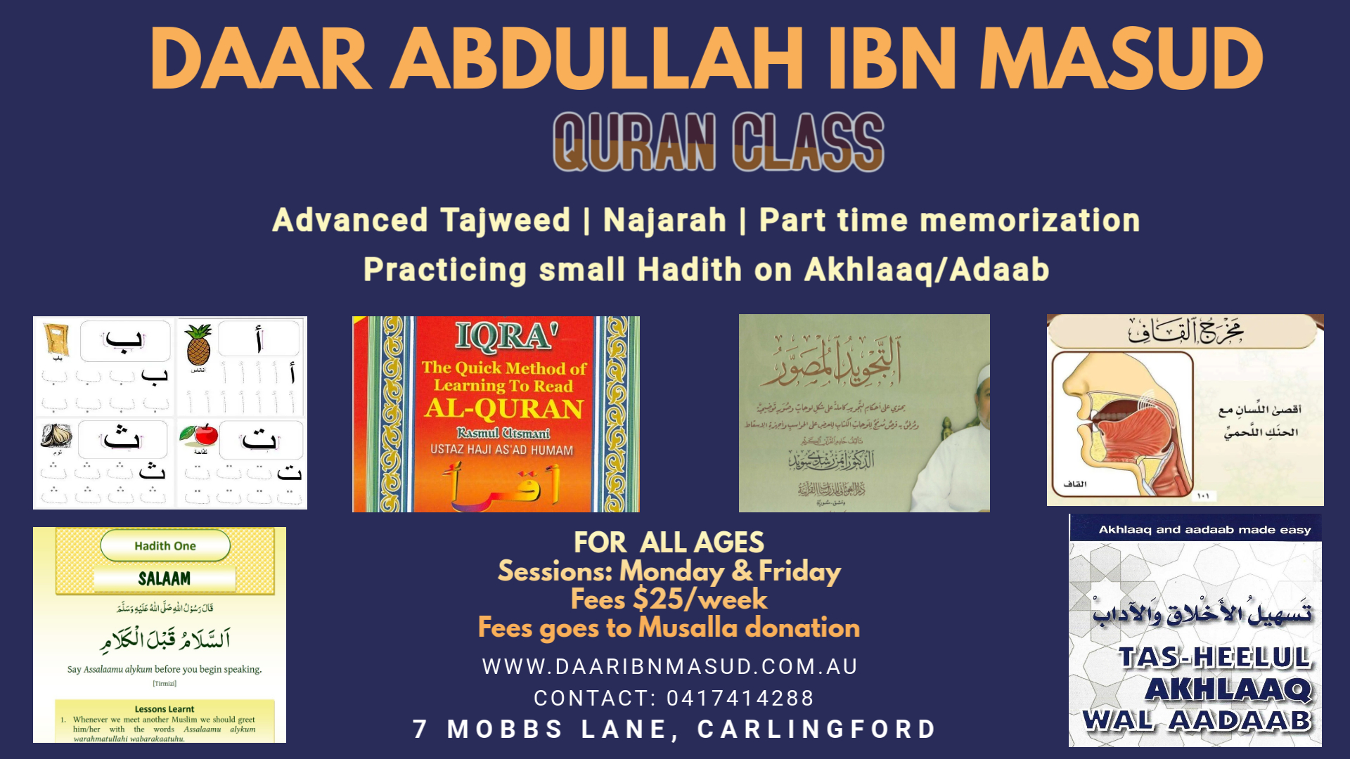 Adult Arabic Class – Masjid DarusSalam